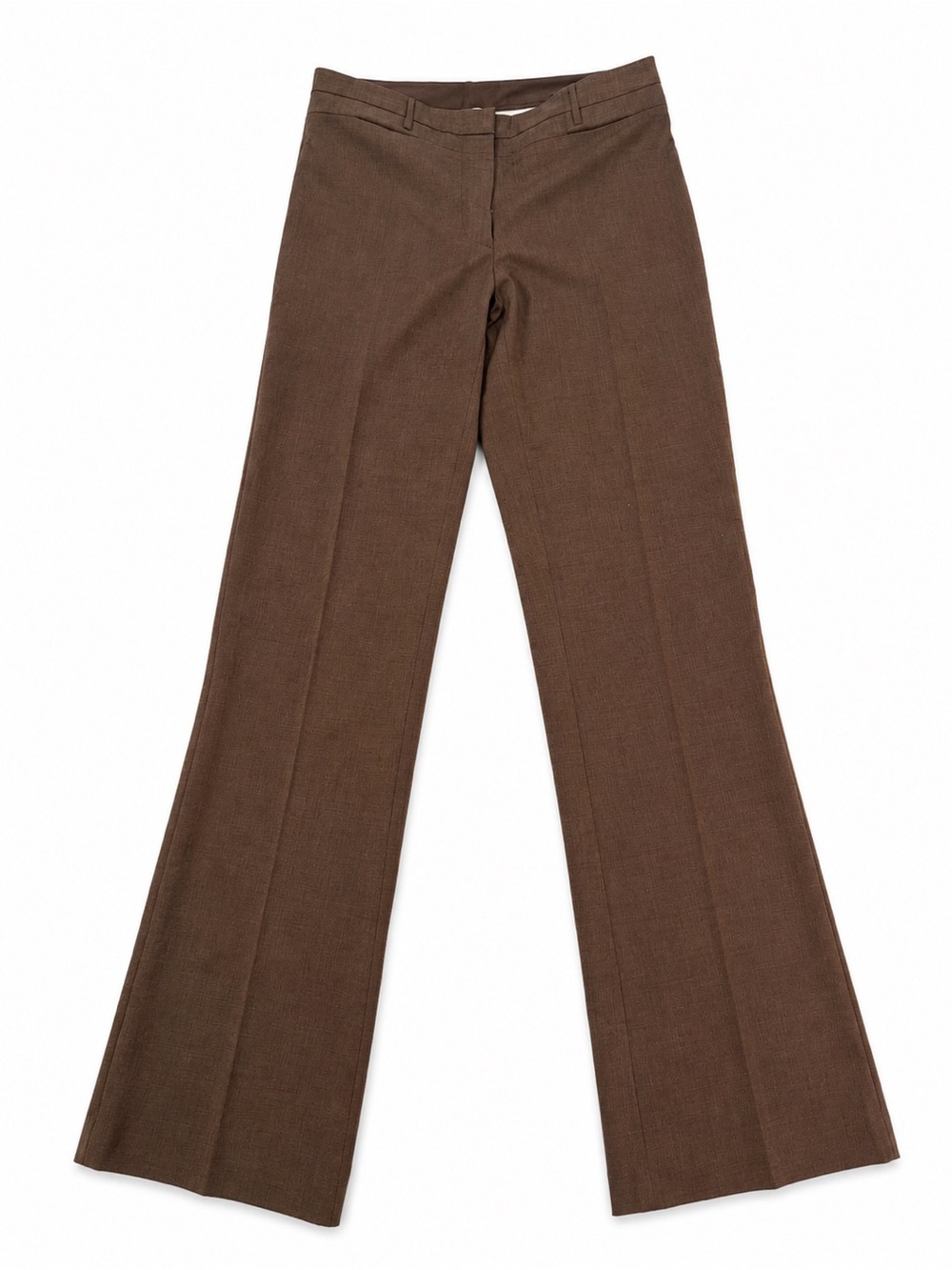 Halston Heritage Chocolate Brown Tailored Pants